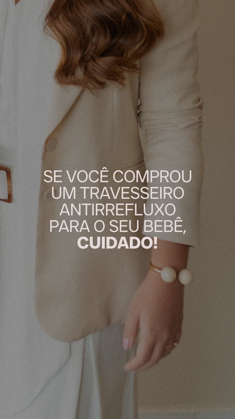 Capa de reels para cliente: Se você comprou um travesseiro antirrefluxo para o seu bebê, cuidado!